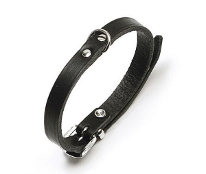 Karlie RONDO Halsband genietet - Schwarz - 10 mm, 24 cm