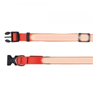 Trixie Flash Halsband - Signalorange - L-XL: 55-70 cm