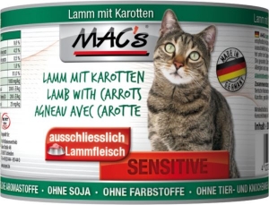 Macs Cat Sens.Lamm-Karott200gD